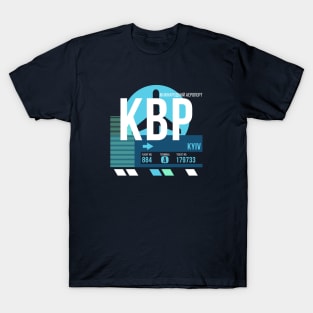 Kiev (KBP) Airport // Sunset Baggage Tag T-Shirt